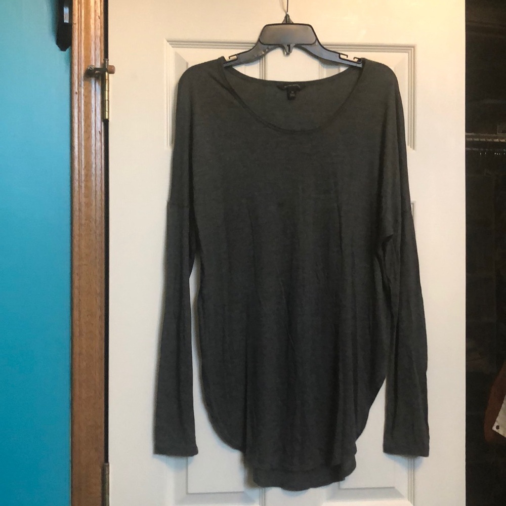 Banana republic simple gray longsleeve shirt